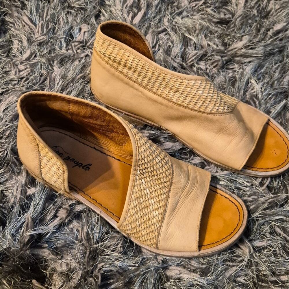 Free People Textured Mont Blanc Artisan Crafted Leather Sandals - Picture 2 of 8